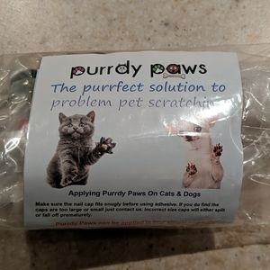 Purrdy Paws Pet Soft Nail Covers Black & Gold